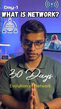 Evolution Of Network Series: Day-1 of 30 (What is Network?) #brostechtv #network #series #tech
