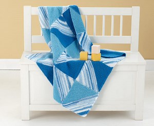 Half Square Triangle Blanket Pattern (Knit) - Version 1