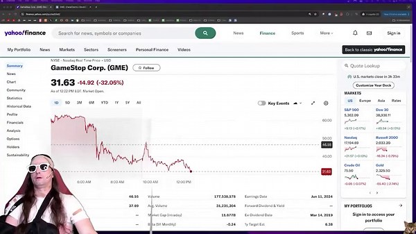 GameStop guru Roaring Kitty appears on YouTube livestream
