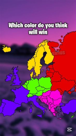 Which Color Do You Will Win Europe? 🎨🌍 #shorts#geography#maps#europe#mapchallenge#viralshorts