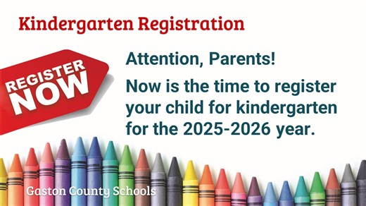 Kindergarten registration for the Class of 2038 is now open, and this is the time to register your child for the 2025-2026 school year. Get all the details you need here: https://www.gaston.k12.nc.us/kindergartenregistration | Gaston County Schools