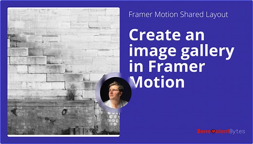 Create an image gallery in Framer Motion