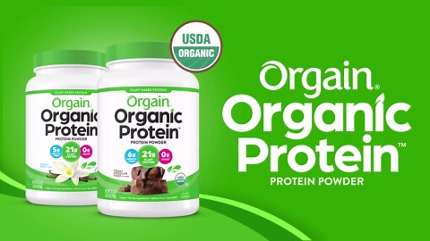 Orgain Organic Plant Based Protein Powder, Vanilla Bean - Vegan, Low Net Carbs, Non Dairy, Gluten Free, Lactose Free, No Sugar Added, Soy Free, Kosher, Non-GMO, 2.03 Pound (Packaging May Vary)