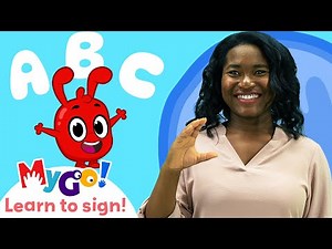 Learn Sign Language with Morphle! | ABC Song | MyGo! | ASL for Kids