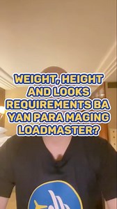 May height limit ba para maging Loadmaster? Ano qualifications? #Loadmaster #qualifications #reels #reelsvideoシ #MasterBae #aviation #jobs | Master Bae