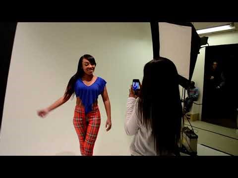 Behind the scenes of a studio session