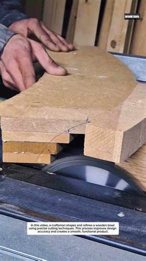 Perfect Curved Wood Cutting | Satisfying Table Saw Process