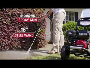 Simpson Clean Machine 3400 PSI Cold Water Residential Gas Pressure Washer