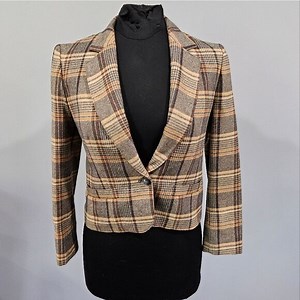 🐢 Pendleton Petite Blazer.  Black and Brown. Size 6P