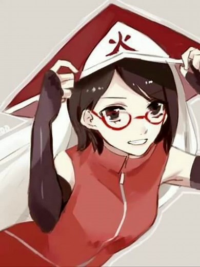Fanart de Sarada Uchiha y Uzumaki en Boruto