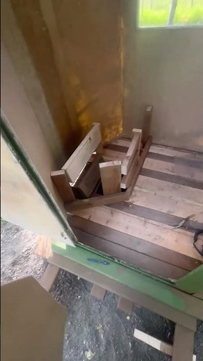 Cutting hardboard to make an odd bench template