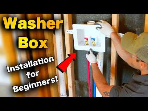 How to Install a Washing Machine Outlet Box | Step-by-Step For Beginners!