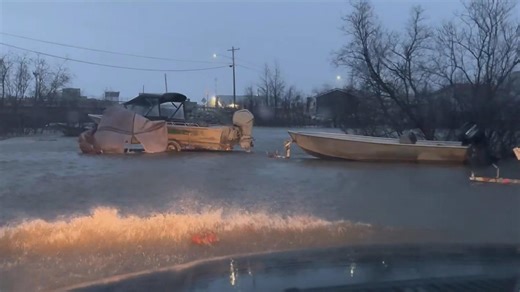Video shows Typhoon Halong remnants flood streets, wash away homes in Alaska