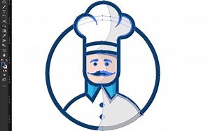 厨师logo创意设计过程展示