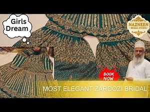 Most Elegant Zardozi Bridal Reception Dress | Luxury Reception Look 2025 ✨”