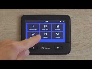 Truma iNet X panel Hot water menu