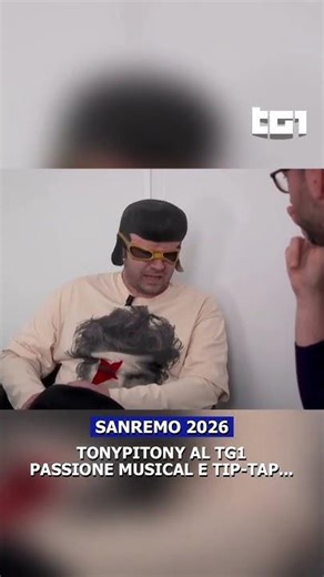 TonyPitony al Tg1. Passione musical e tip-tap...