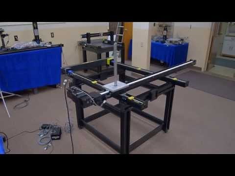 Velmex BiSlide "Parallel Coupled" belt drive driven by a servo motor