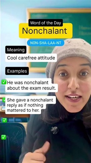 Nonchalant means - EASIEST explanation 😲👌 #ielts #english