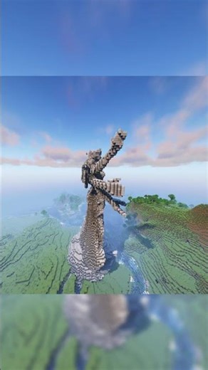 I Built a Giant Angel Statue in Minecraft | Timelapse #minecraft#minecraftbuild #statue