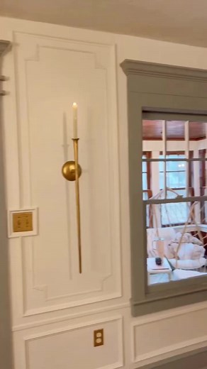 How to install window trim ⧸ crown moulding window header #homerenovation #homedecor | Sadda