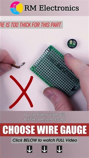 Matching wire size to part size. : Mastering SOLDERING. TOP 10 mistakes YOU make as a beginner!