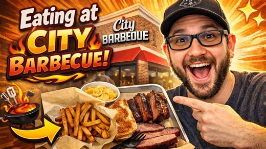 Trying City BBQ in Charlotte North Carolina