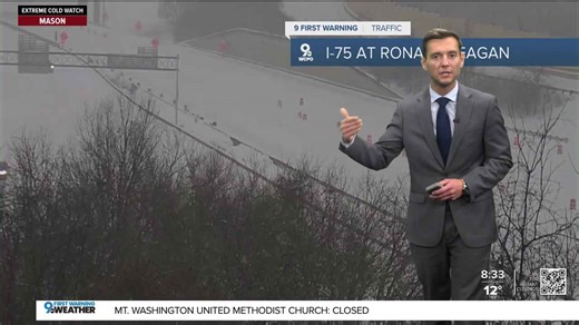 Snow storm causing hazardous road conditions in Ohio