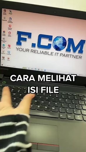 Sekali klik udah bisa liat isi filenya, ga perlu repot buka file satu satu 🙌 #tipskomputer #komputer #itsolution | FCOM