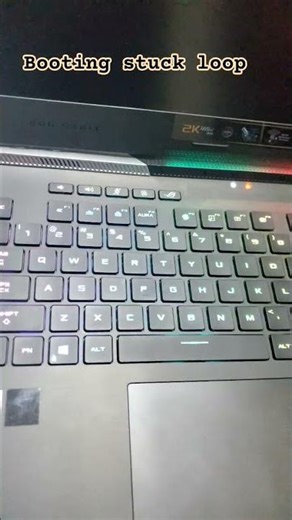Asus scar / strix G15 boot LOOP stuck on LOGO windows not loading