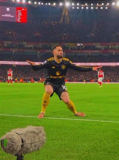 selebrasi cunha buat fans arsenal terdiam #manchesterunited
