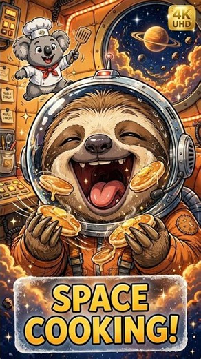 What Does a Sloth Eat in Space? #shorts