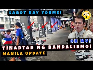 Poste ng mga Gusali sa Recto Avenue Tinadtad ng Bandalismo! Grabe ang Ginawa sa Maynila! 🇵🇭
