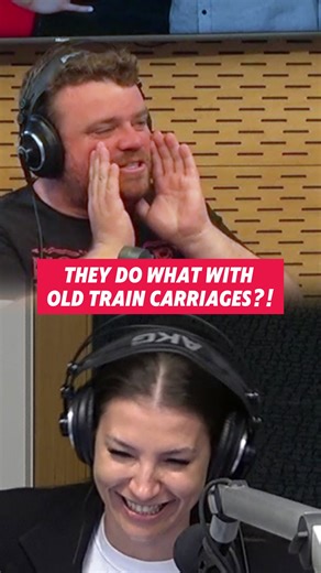 The Morning Crew on Instagram: "They do what with old train carriages?! #aceradio #themorningcrew #gabianddan #fyp #trains"