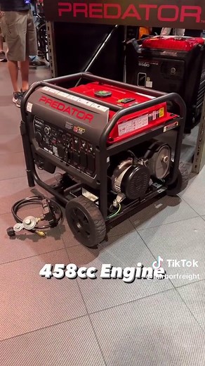 Another new product launch from @SEMA Show! Meet the Predator TRI-fuel 13,000 Watt generator…runs on gasoline, propane, or natural gas. Hits store early 2024! #HarborFreight #sema