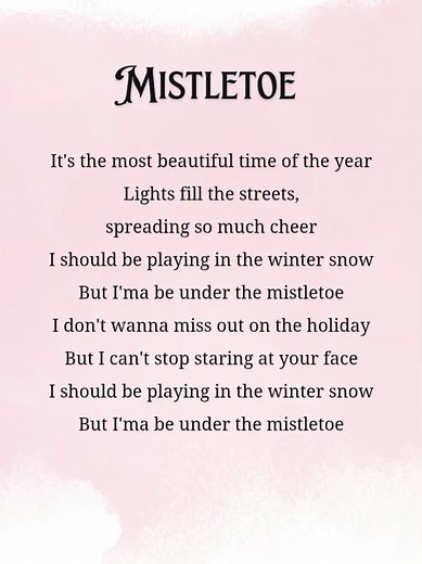 Mistletoe | Justin Bieber #lyrics #christmas #mistletoe #justinbieber #fyp