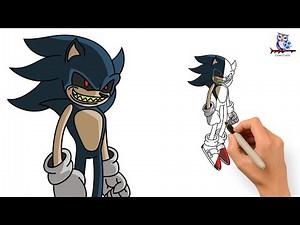 How to Draw Sonic.EXE - Art Tutorial