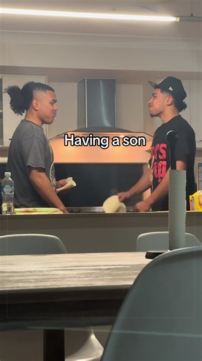 A funny memory to me, as this particular night I had just left my Husband at the Hospital again. This was a challenging time with him battling Cancer which was part of our lives. So coming home to silliness and laughter would give me another window of staying strong and faith knowing we would be all together as a family again🙏🏽#1yearago#son#laughter#husbandlove#strength