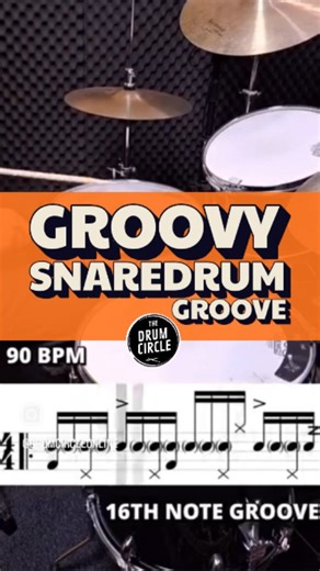 Here's an example of how simplicity can be powerful! I'm showing a continuous 16TH NOTE GROOVE where the entire rhythm is created by the accents. The magic is in the dynamics! This is a great exercise for control and discovering endless grooves. | The Drum Circle