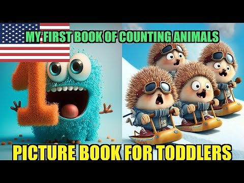 My First Book of Counting Animals - Picture book for children and toddlers
