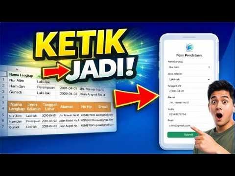 Ini Gila! Cuma Ketik Judul Kolom… Form Langsung Jadi 😱