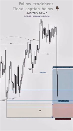 Trader Mentor Torchbearer on Instagram: "#trading #traders #fyp #trump #bitcoin In short, layman explanation 👇 This chart shows Smart Money Concept (SMC) trading: • BOS (Break of Structure): Big players change the trend direction. • Inducement: Price gives a fake move to trap retail traders. • IDM: Small correction before the real move starts. • OB (Order Block): Area where big money placed orders → best entry zone. • SSS (Liquidity): Stop-losses of small traders get hit first. • Target: After