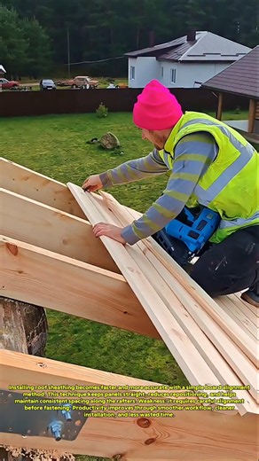 🔥 Roof Sheathing Trick Every Framing Crew Should Know!
