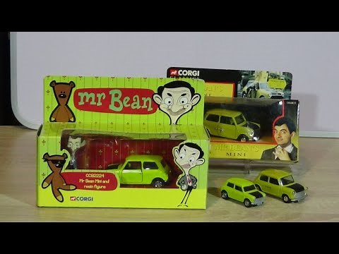 Mr Beans Mini diecast models by Corgi and Matchbox.