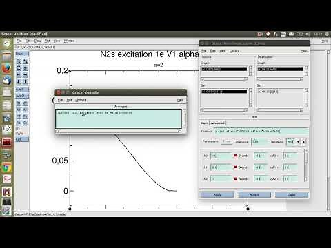 Curve fitting in xmgrace. An example.