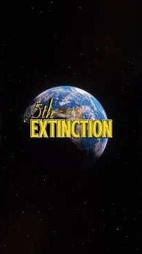 earth's 5th extinction. mass extinctions of dinosaurs. #science #fact #dinosaurs