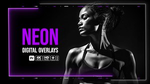 Neon Digital Overlays for Premiere Pro