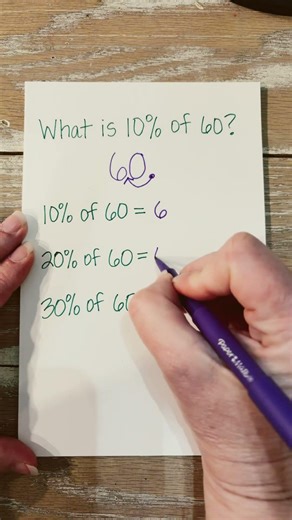 Finding 10 percent of a number
