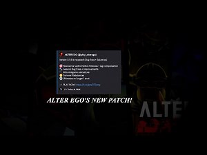 New Patch! Did it fix the issues? | Roblox ALTER EGO Stream