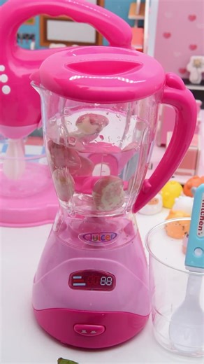 Satisfying with Unboxing & Test Pink Juicer Shop Play House ASMR #toys #unboxing